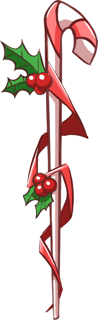 Candy Cane Staff